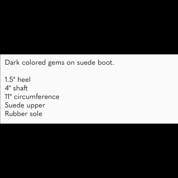 Black gem and suede booties - Picture 6 of 6